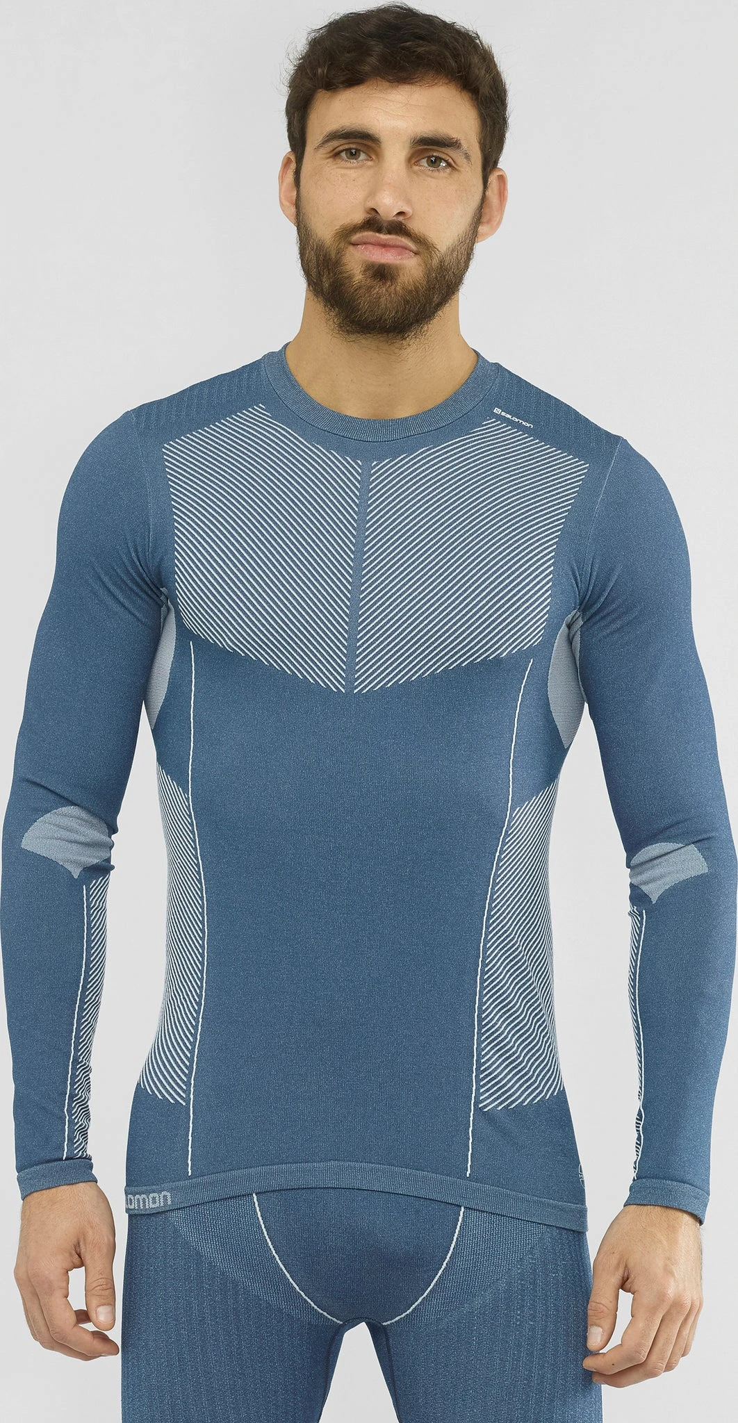 Salomon Primo Warm Long Sleeve CN Seamless Tee - Men's|-|T-Shirt Sans Coutures Primo Warm LS CN - Homme