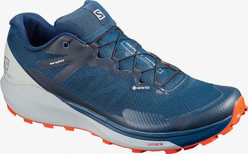 Salomon Sense Ride 3 GTX Invis. Fit Trail Running Shoes - Men's|-|Souliers De Course Sur Sentier Sense Ride 3 GTX Invisb. Fit - Homme