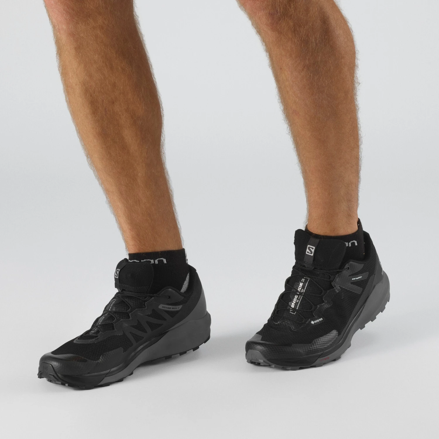 Salomon Sense Ride 3 GTX Invis. Fit Trail Running Shoes - Men's|-|Souliers De Course Sur Sentier Sense Ride 3 GTX Invisb. Fit - Homme - Image 20