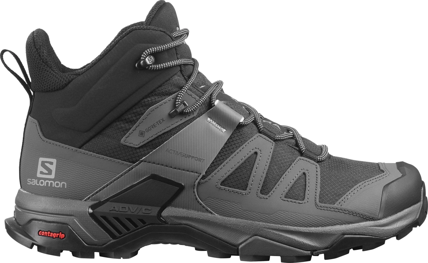 Salomon X Ultra 4 GORE-TEX Mid-Cut Wide Hiking Shoes - Men's|-|Chaussures De Randonnée Larges Mid X Ultra 4 GORE-TEX - Homme