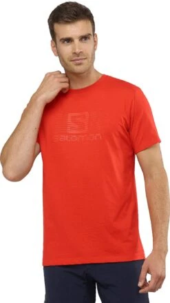 Salomon Blend Logo Short Sleeve Tee - Men's|-|T-shirt à Manches Courtes Blend Logo - Homme