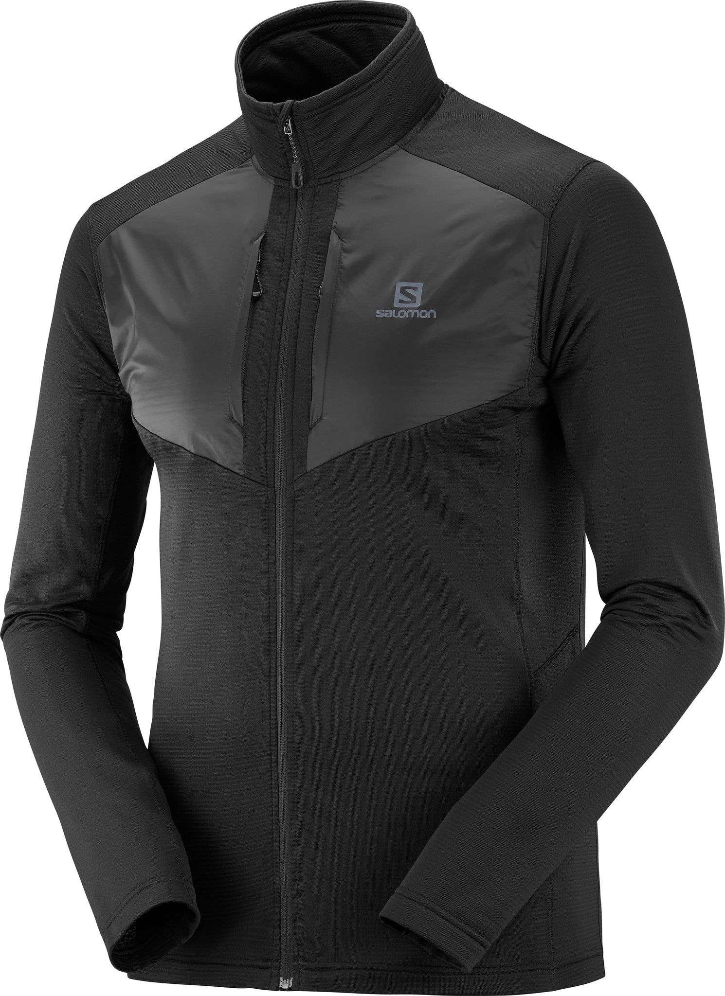 Salomon Grid Full Zip Midlayer - Men's|-|Couche Intermédiaire à Glissière Intégrale Grid - Homme