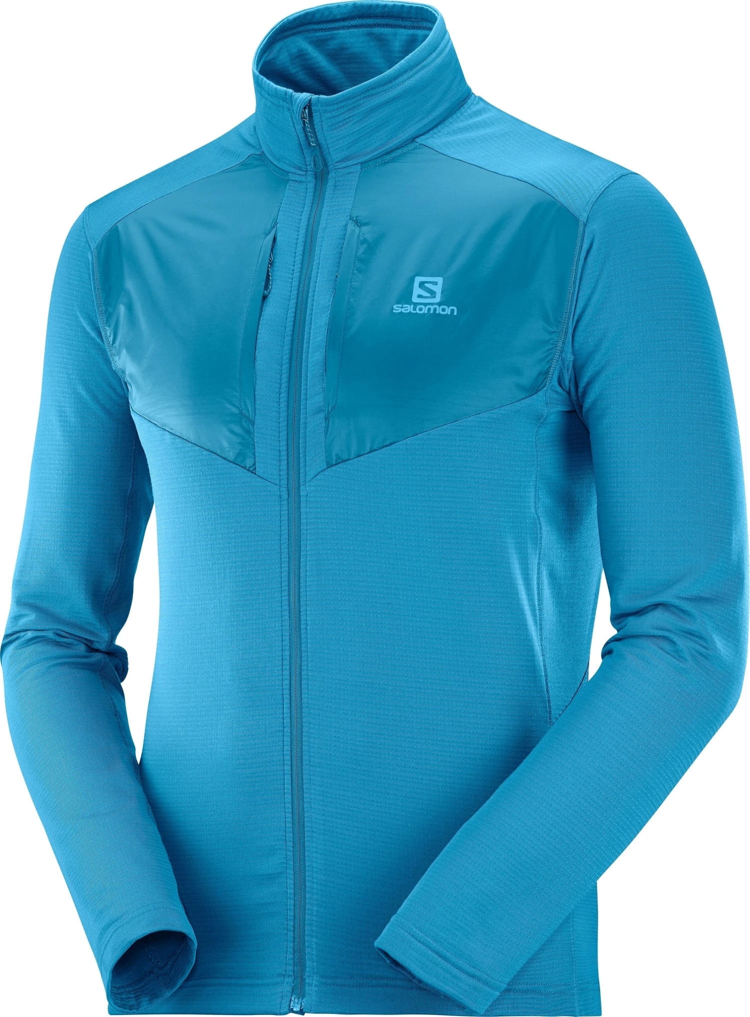 Salomon Grid Full Zip Midlayer - Men's|-|Couche Intermédiaire à Glissière Intégrale Grid - Homme - Image 9