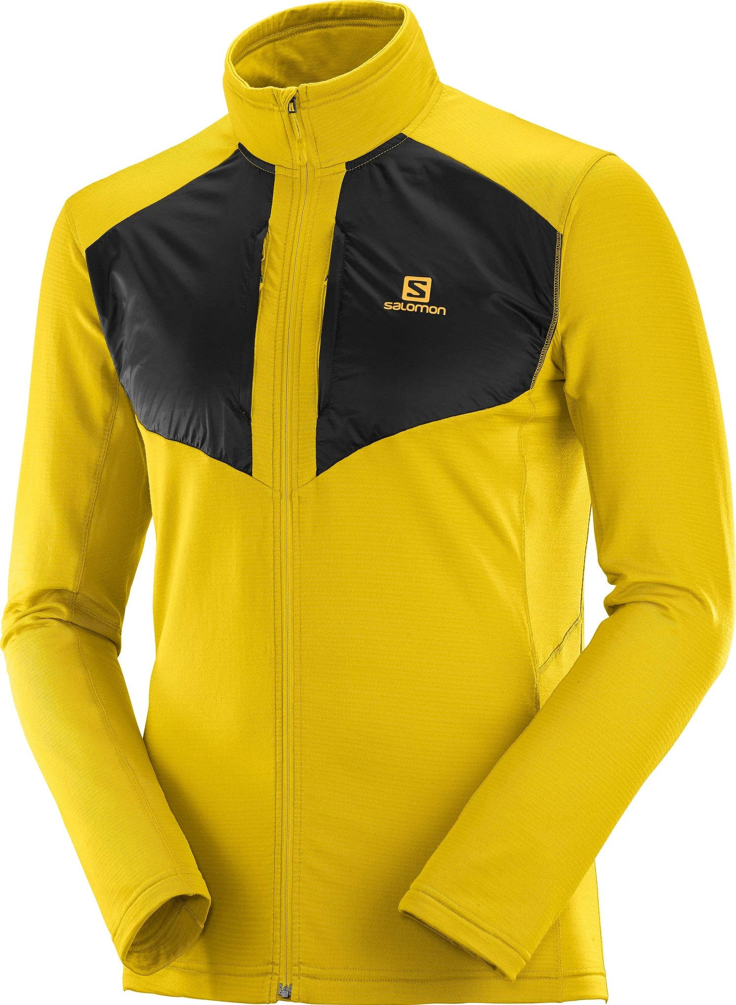 Salomon Grid Full Zip Midlayer - Men's|-|Couche Intermédiaire à Glissière Intégrale Grid - Homme - Image 3