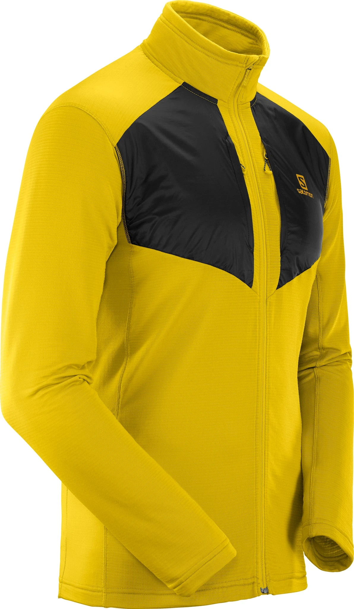 Salomon Grid Full Zip Midlayer - Men's|-|Couche Intermédiaire à Glissière Intégrale Grid - Homme - Image 13