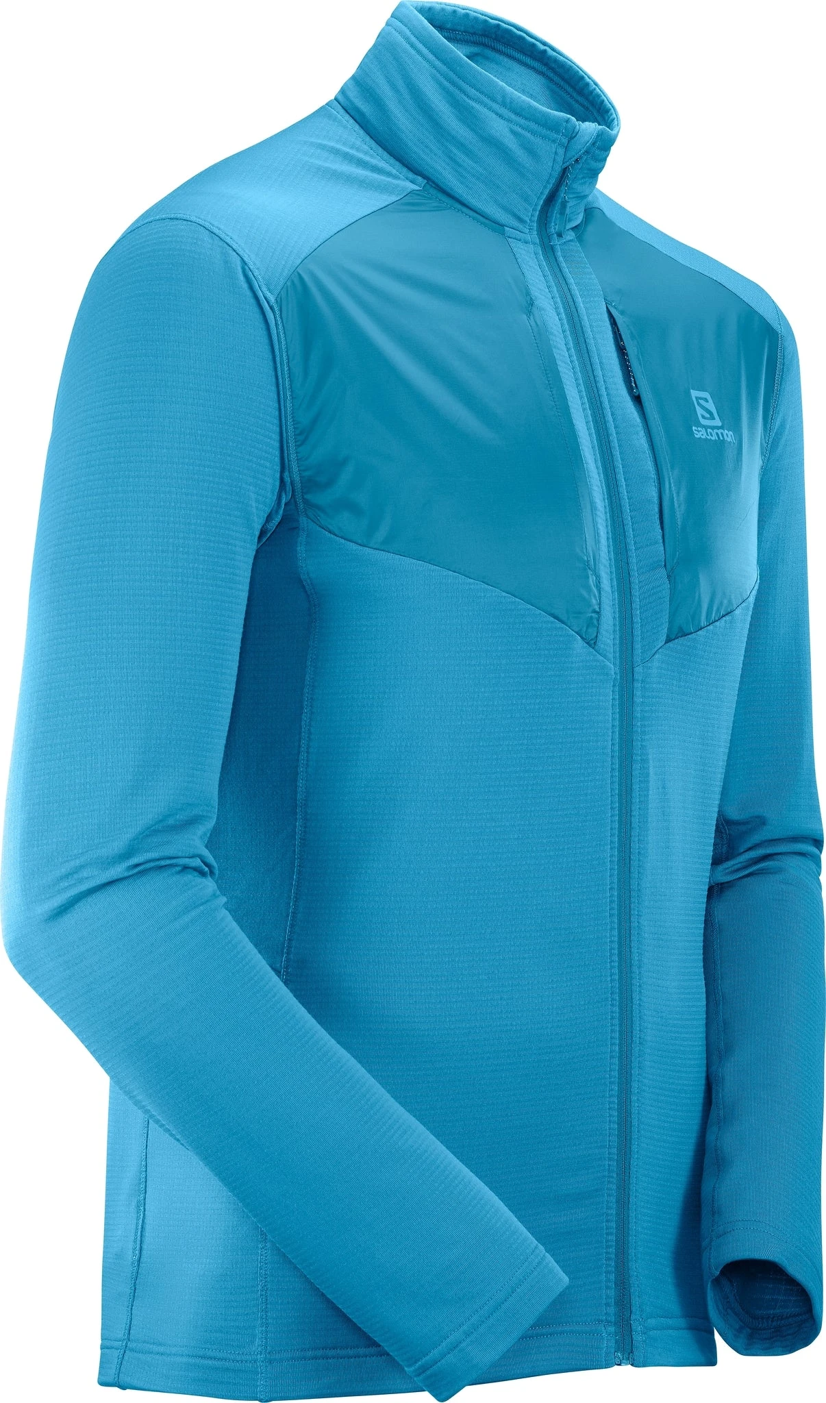 Salomon Grid Full Zip Midlayer - Men's|-|Couche Intermédiaire à Glissière Intégrale Grid - Homme - Image 10