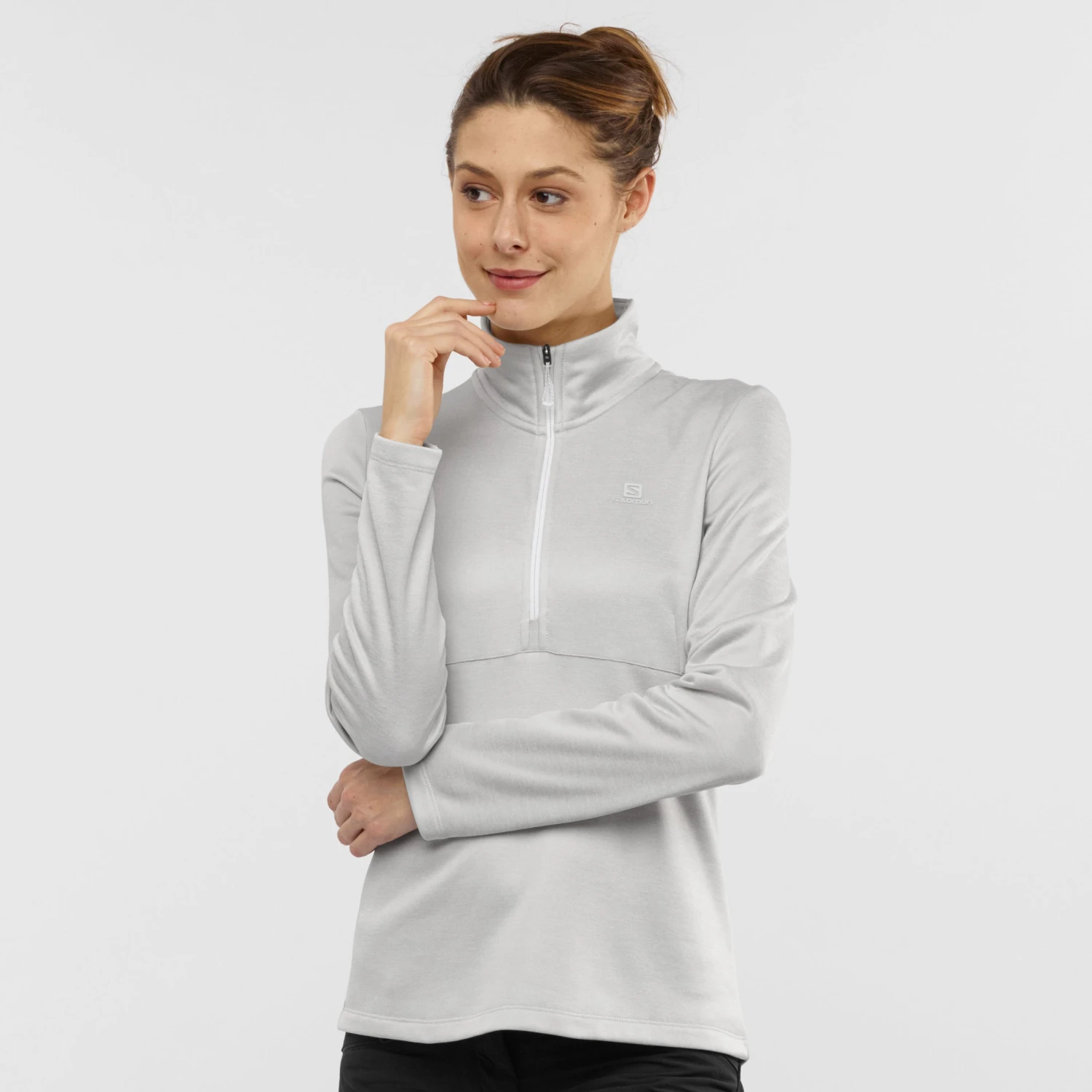 Salomon Transition Half Zip - Women's|-|Chandail à Demi-glissière Transition - Femme - Image 18