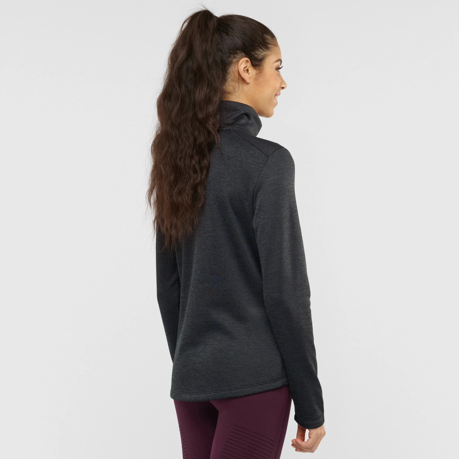 Salomon Transition Half Zip - Women's|-|Chandail à Demi-glissière Transition - Femme - Image 5