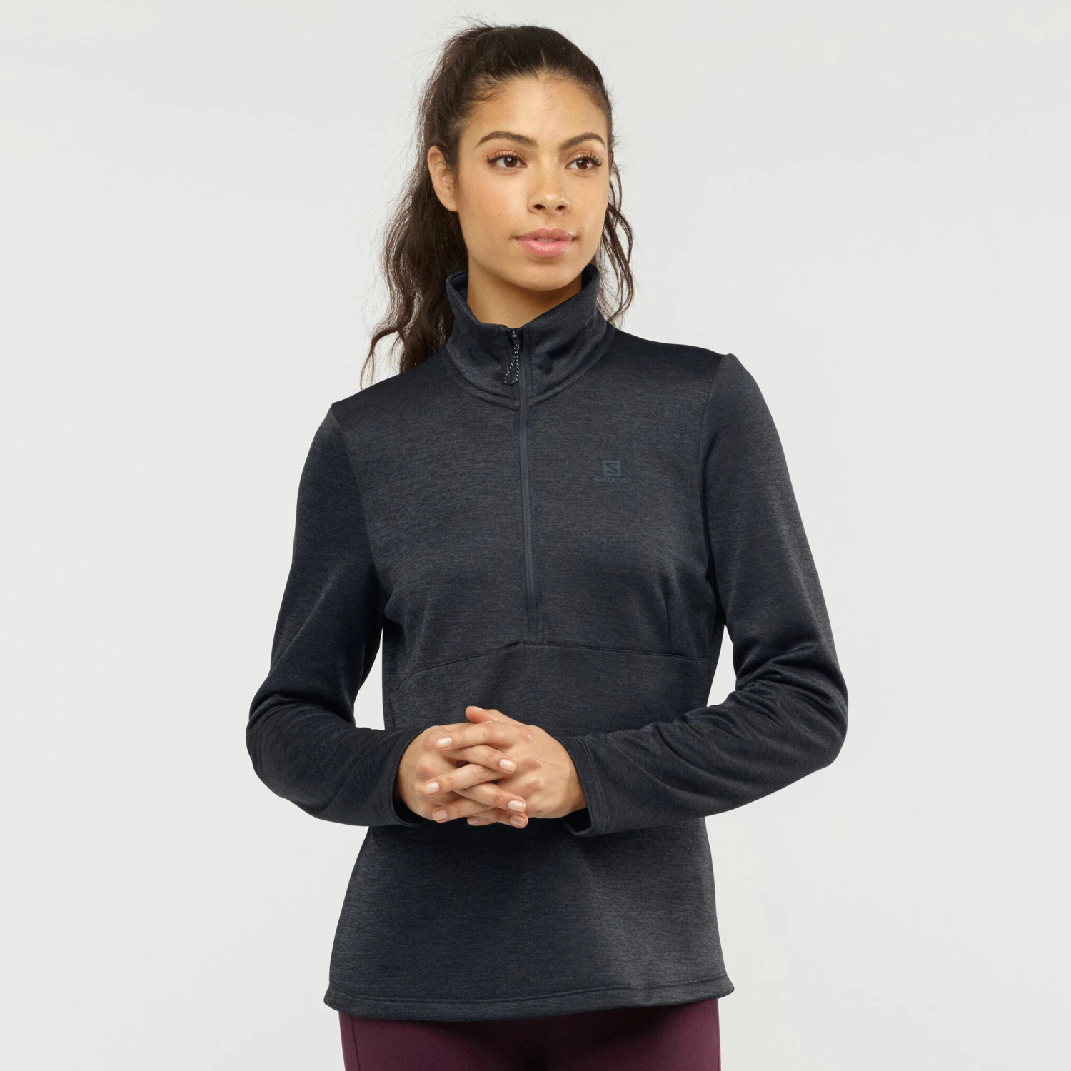 Salomon Transition Half Zip - Women's|-|Chandail à Demi-glissière Transition - Femme - Image 10