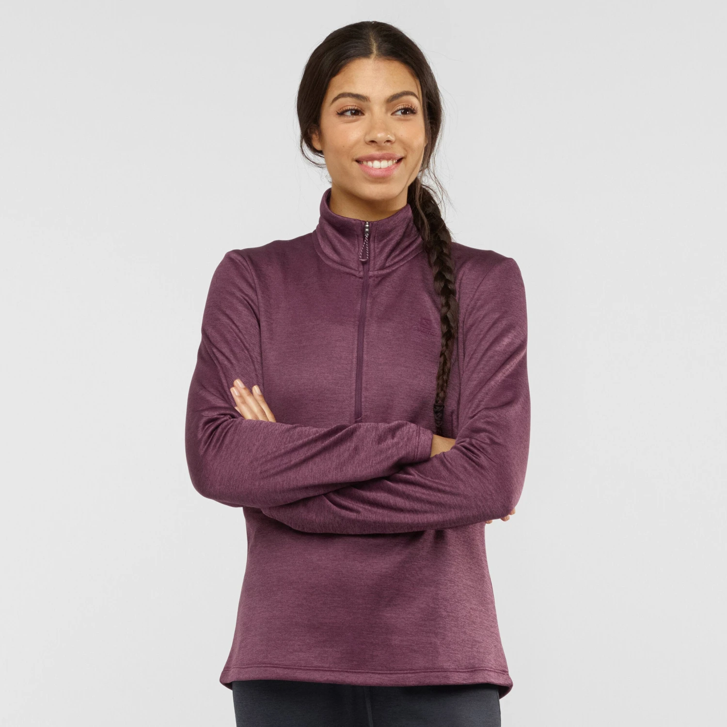 Salomon Transition Half Zip - Women's|-|Chandail à Demi-glissière Transition - Femme - Image 13