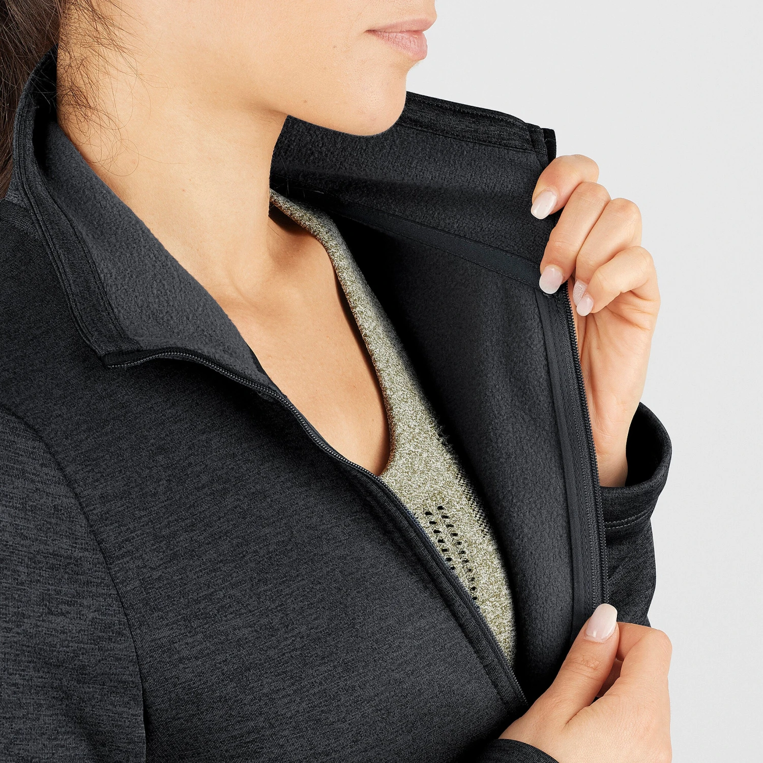 Salomon Transition Half Zip - Women's|-|Chandail à Demi-glissière Transition - Femme - Image 15