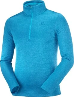 Salomon Essential Lightwarm Seamless Half Zip - Men's|-|Couche Intermédiaire à Demi-glissière Essential Lightwarm Seamless - Homme