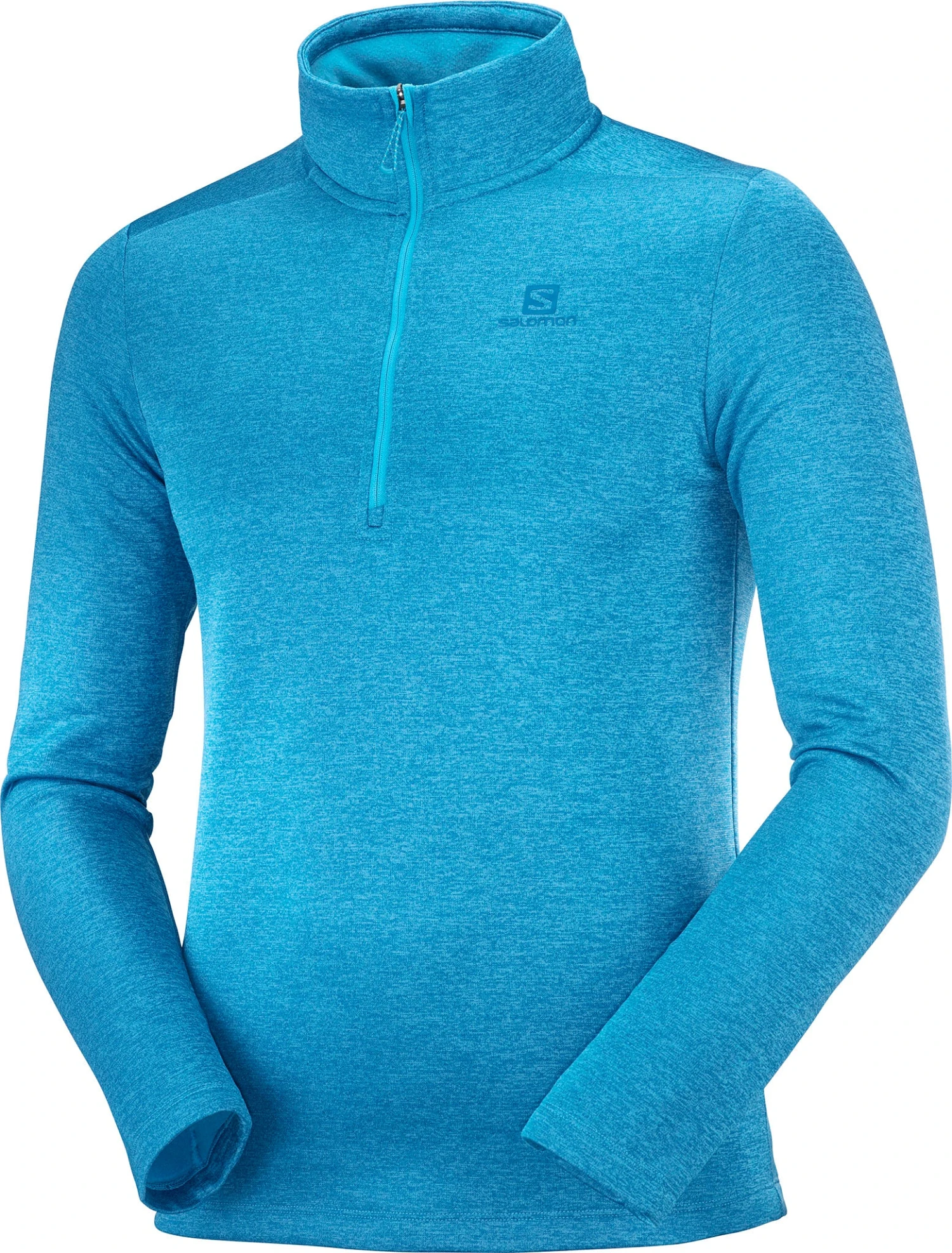 Salomon Essential Lightwarm Seamless Half Zip - Men's|-|Couche Intermédiaire à Demi-glissière Essential Lightwarm Seamless - Homme
