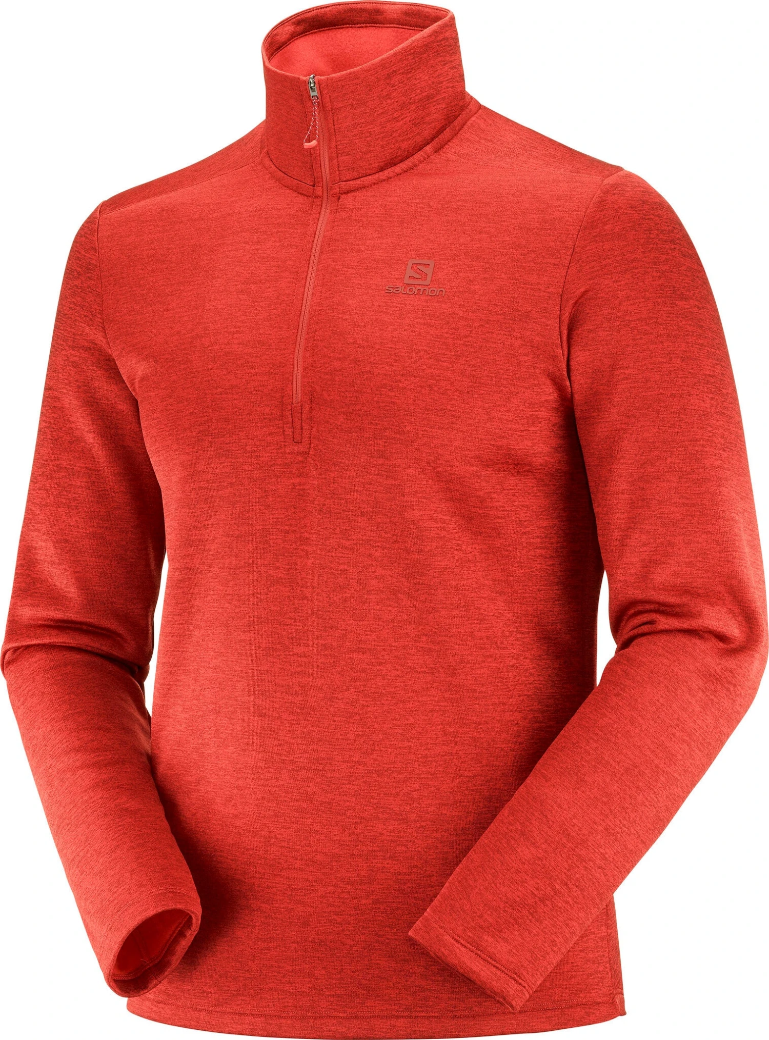 Salomon Essential Lightwarm Seamless Half Zip - Men's|-|Couche Intermédiaire à Demi-glissière Essential Lightwarm Seamless - Homme - Image 2