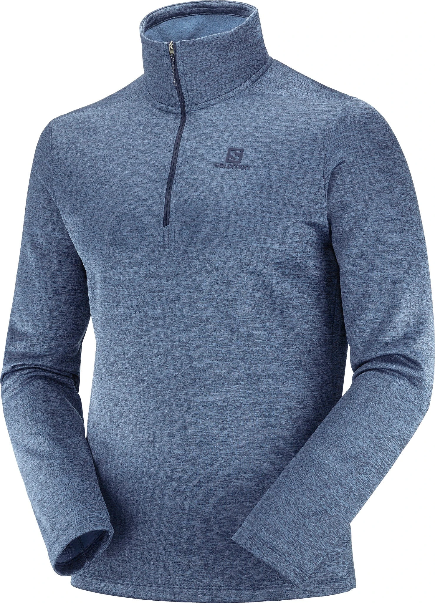 Salomon Essential Lightwarm Seamless Half Zip - Men's|-|Couche Intermédiaire à Demi-glissière Essential Lightwarm Seamless - Homme - Image 4