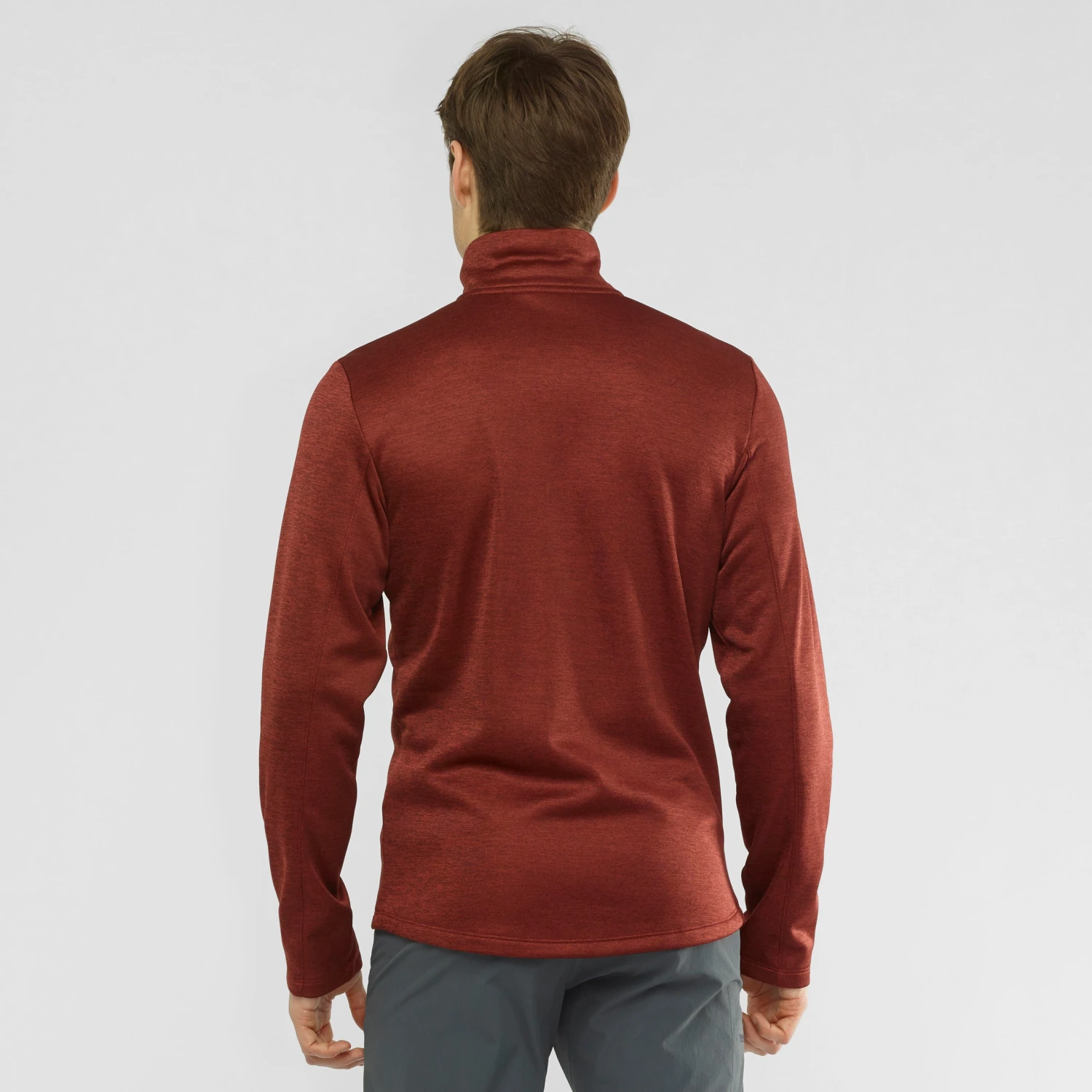 Salomon Essential Lightwarm Seamless Half Zip - Men's|-|Couche Intermédiaire à Demi-glissière Essential Lightwarm Seamless - Homme - Image 14