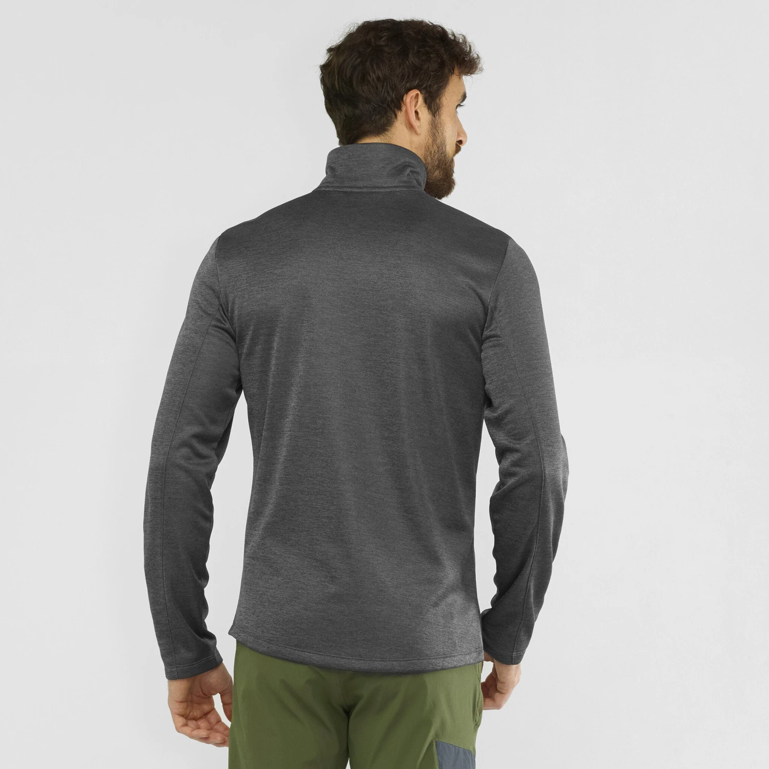 Salomon Essential Lightwarm Seamless Half Zip - Men's|-|Couche Intermédiaire à Demi-glissière Essential Lightwarm Seamless - Homme - Image 17
