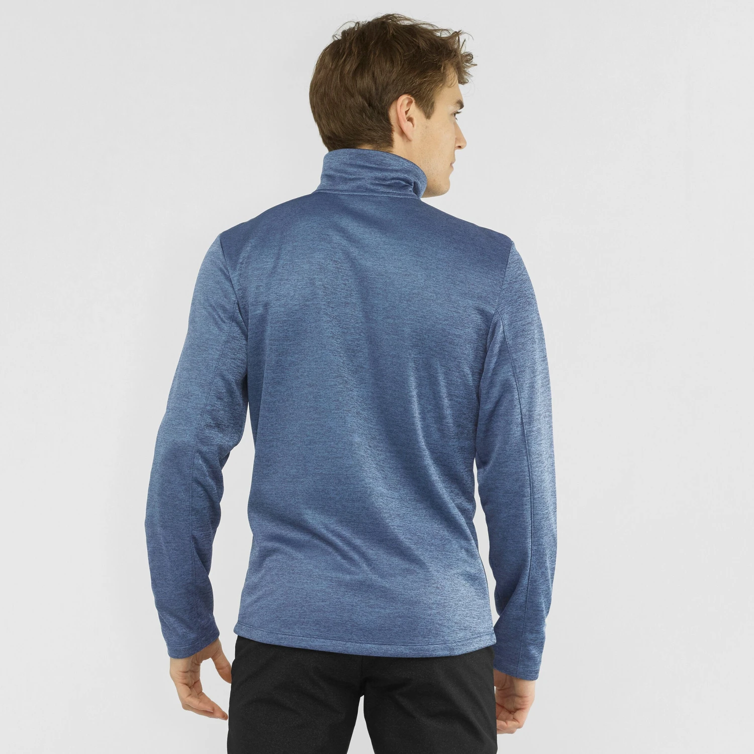 Salomon Essential Lightwarm Seamless Half Zip - Men's|-|Couche Intermédiaire à Demi-glissière Essential Lightwarm Seamless - Homme - Image 10