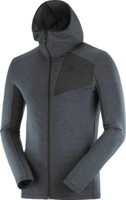 Salomon Outline Full Zip Hoodie - Men's|-|Veste Outline à Glissière Intégrale - Homme