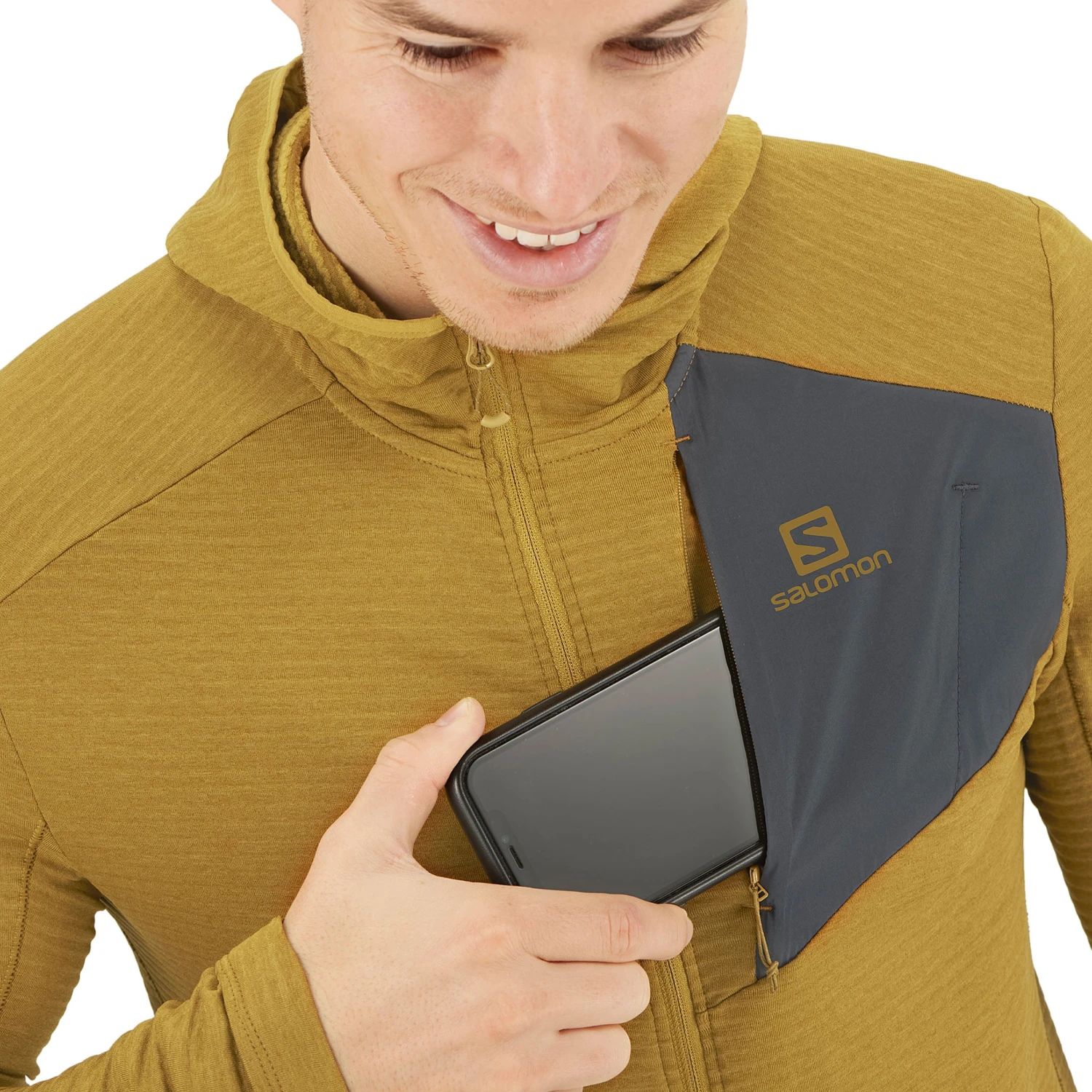 Salomon Outline Full Zip Hoodie - Men's|-|Veste Outline à Glissière Intégrale - Homme - Image 13