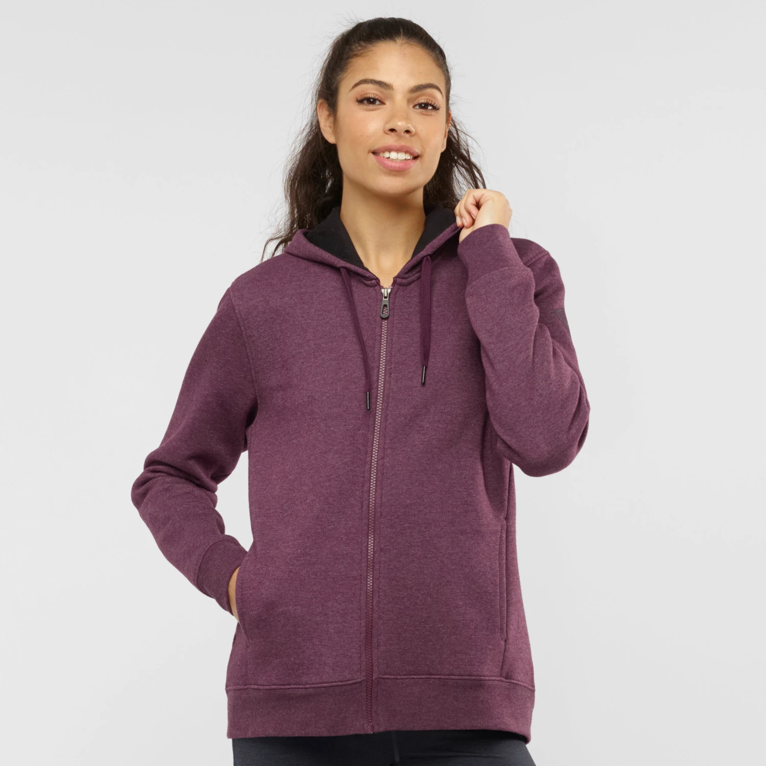 Salomon Full Zip Hoodie - Women's|-|Chandail à Capuchon à Glissière Intégrale - Femme - Image 7