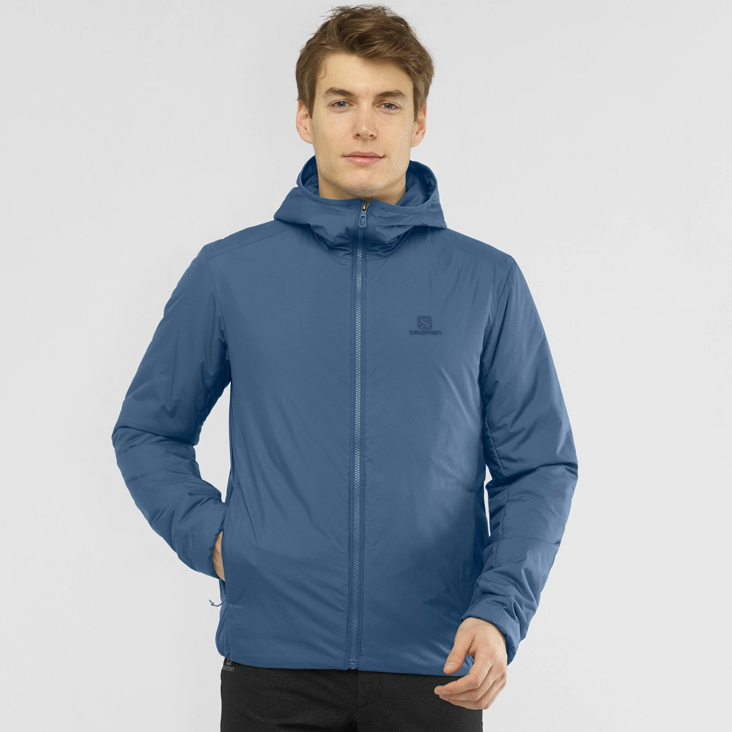 Salomon Outrack Insulated Hoodie - Men's|-|Manteau Isolé Outrack - Homme - Image 7
