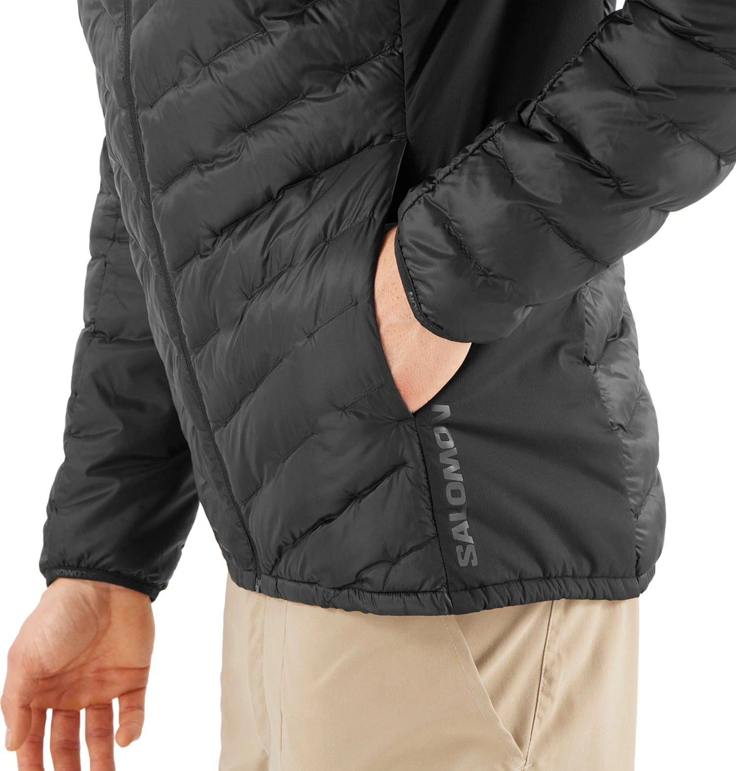 Salomon Outline Primaloft Hoodie Shell - Men's|-|Coquille à Capuchon Outline Primaloft - Homme - Image 9