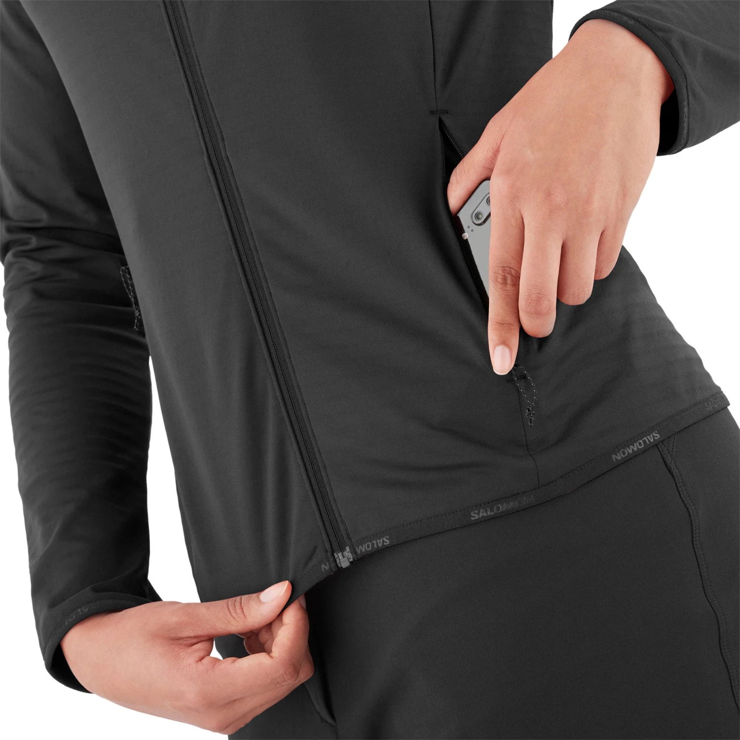 Salomon Outrack Full Zip Midlayer Jacket - Women's|-|Couche Intermédiaire Zippée Outrack - Femme - Image 6