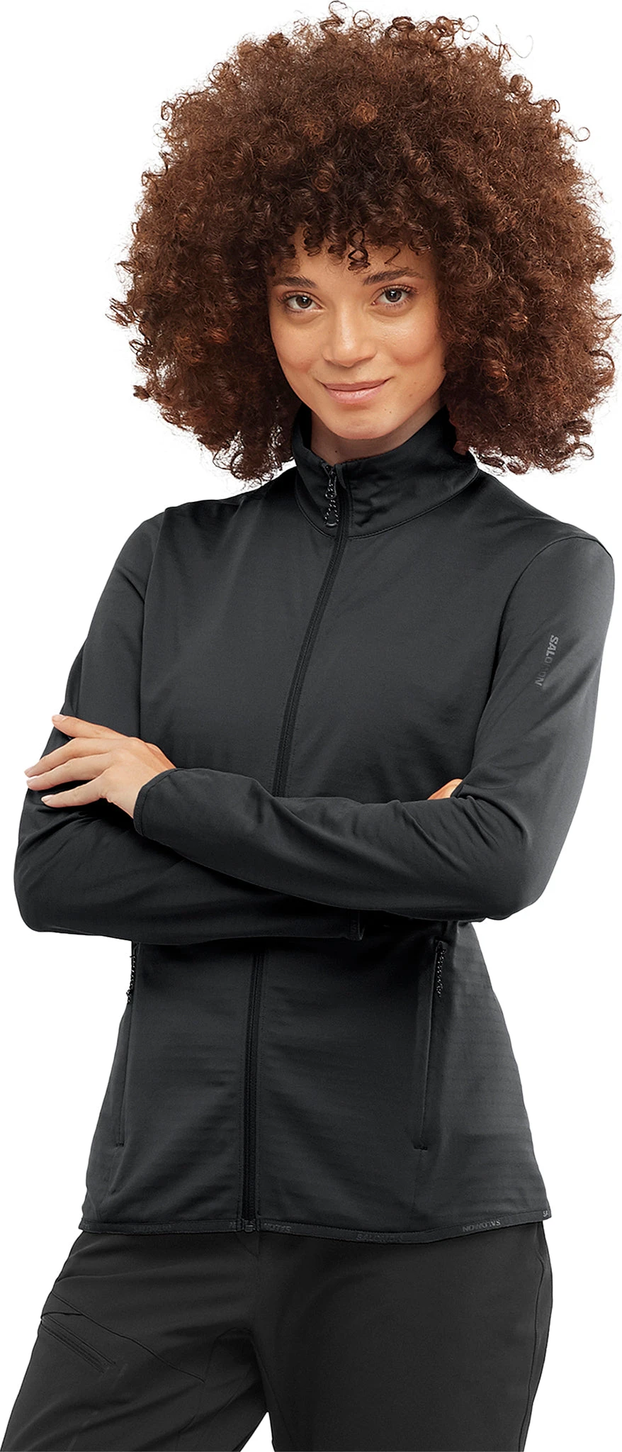 Salomon Outrack Full Zip Midlayer Jacket - Women's|-|Couche Intermédiaire Zippée Outrack - Femme - Image 12