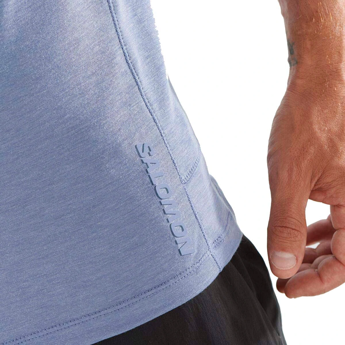 Salomon Runlife Short Sleeve T-Shirt - Men's|-|T-shirt à Manches Courtes Runlife - Homme - Image 2