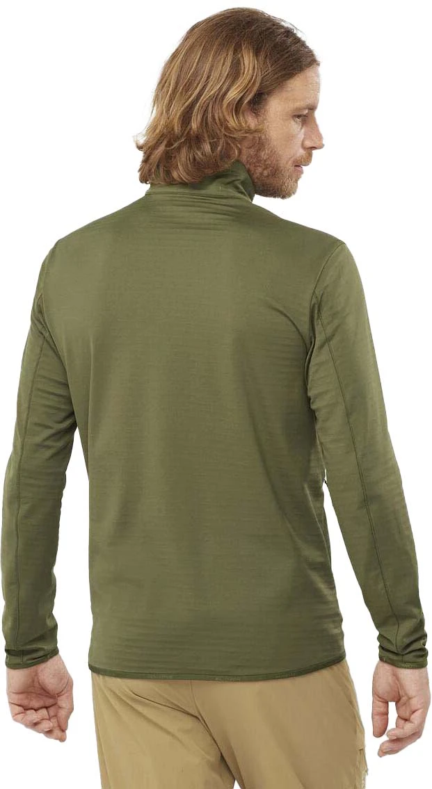 Salomon Essential Lightwarm Full Zip Midlayer Jacket - Men's|-|Manteau Intermédiaire à Glissière Pleine Longueur Essential Lightwarm - Homme - Image 2