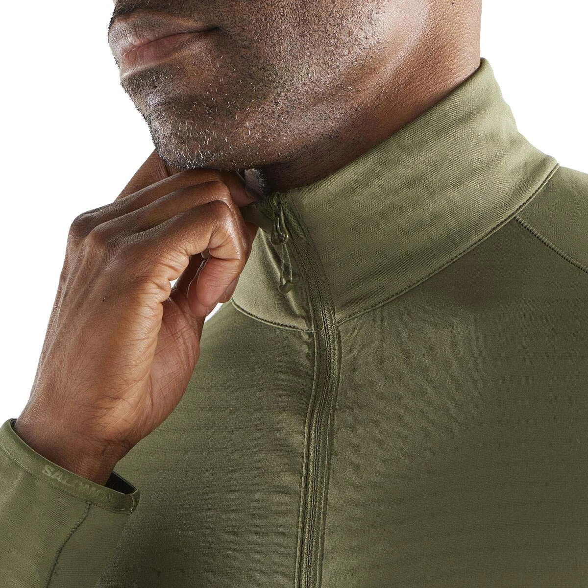 Salomon Essential Lightwarm Full Zip Midlayer Jacket - Men's|-|Manteau Intermédiaire à Glissière Pleine Longueur Essential Lightwarm - Homme - Image 6