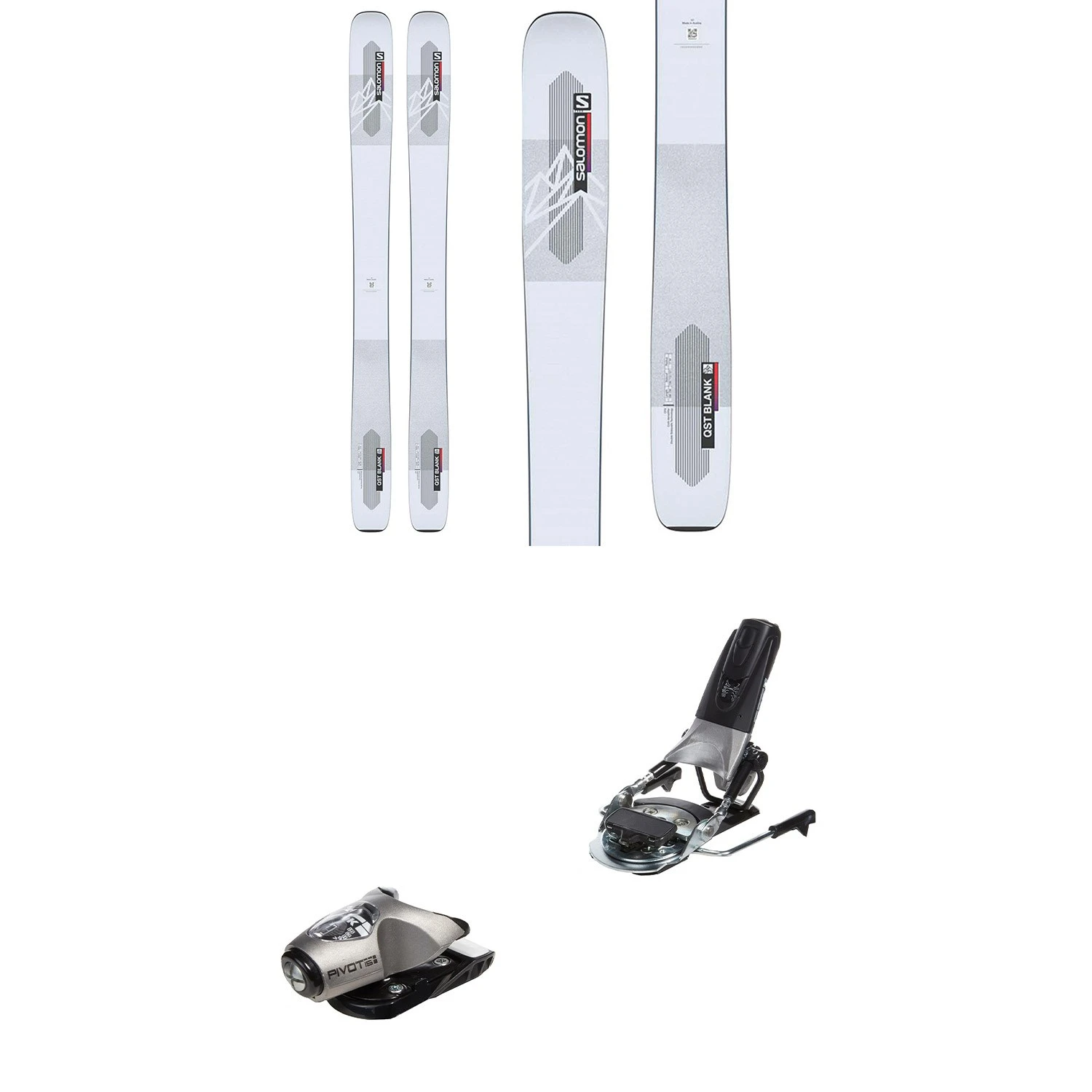 Salomon QST Blank Skis + Look Pivot 15 GW Ski Bindings 2023 - Used - Image 3